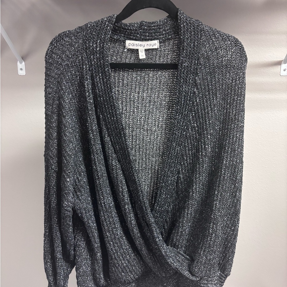 Women's Black V-Neck Sweater